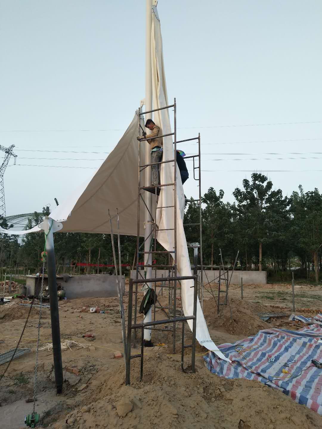 景觀膜結(jié)構(gòu)工程施工圖TC1017